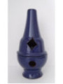 Incensario Artesanal Rombo Pintado Azul 17cm