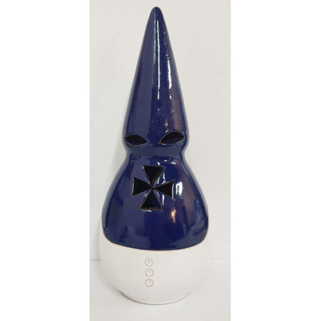 Incensario Artesanal Nazareno Blanco-Azul 19cm