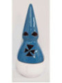 Incensario Artesanal Nazareno Azul Celeste-Blanco 19cm