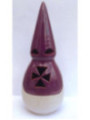 Incensario Artesanal Nazareno Blanco-Morado 19cm