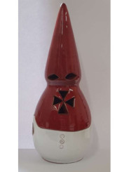 Incensario Artesanal Nazareno Blanco-Rojo 19cm