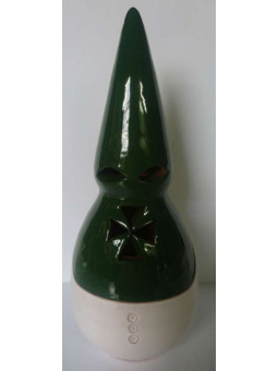Incensario Artesanal Nazareno Verde-Blanco 19cm