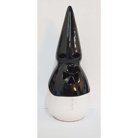 Incensario Artesanal Nazareno Blanco-Negro 19cm