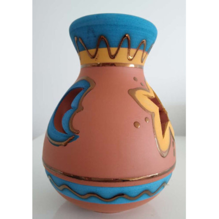 Incensario Artesanal Pera Azul. 13cm