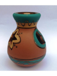 Incensario Artesanal Pera Verde. 13cm