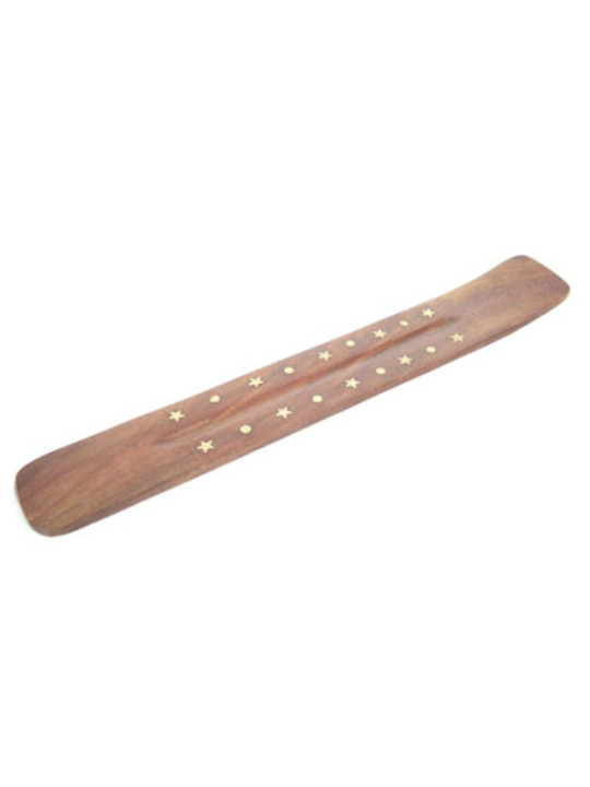 Soporte de Incienso de Madera Sheesham de Estrellas