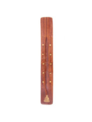 Soporte de Incienso de Madera Sheesham de Estrellas y Buda