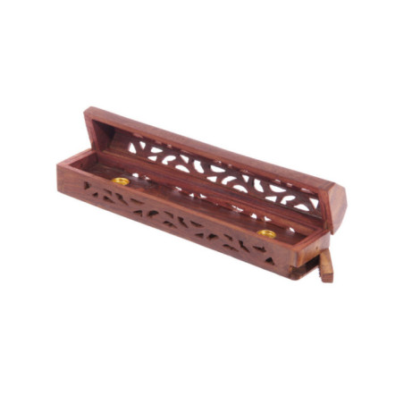 Caja quemador de Incienso, de Madera, Para Conos y Varilla