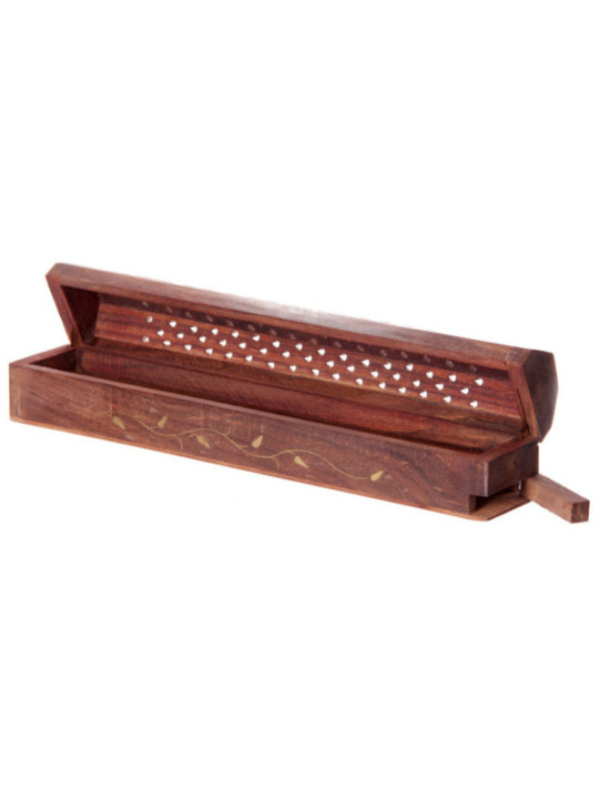 Caja Quemador de Incienso Diseño Parra, de Madera, Para Conos y Varilla