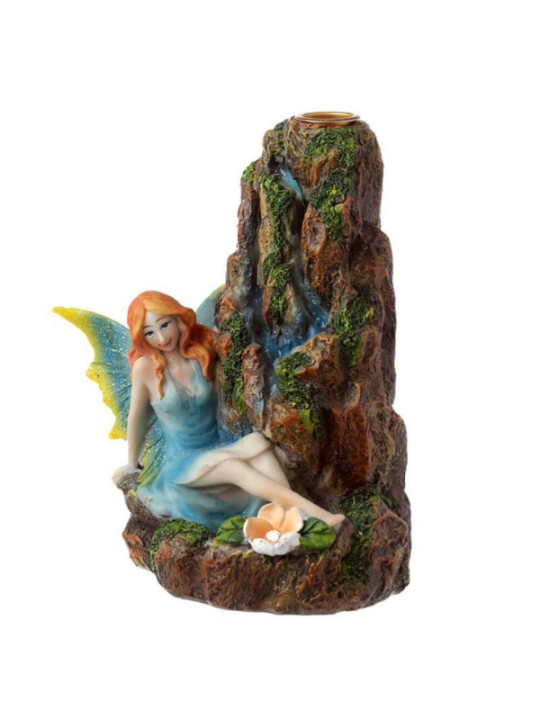 Quemador de Incienso en Cono de Reflujo Hada de la Cascada 15 x 10 cm