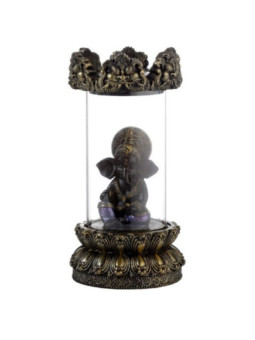 Quemador de Incienso de Reflujo Ganesh con Luz Led