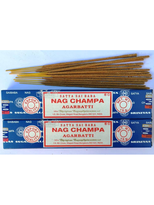 Incienso Nag Champa Original 15 gramos.