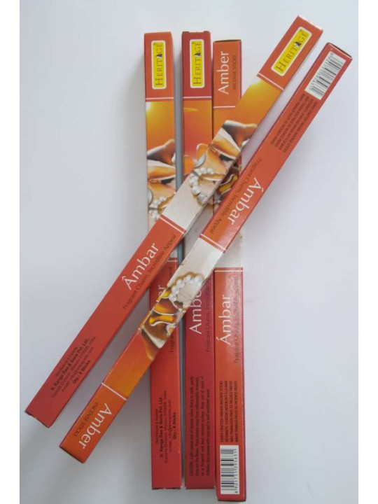 ¡Promoción! Ámbar. Autentico Incienso de La India Heritage 8 varillas