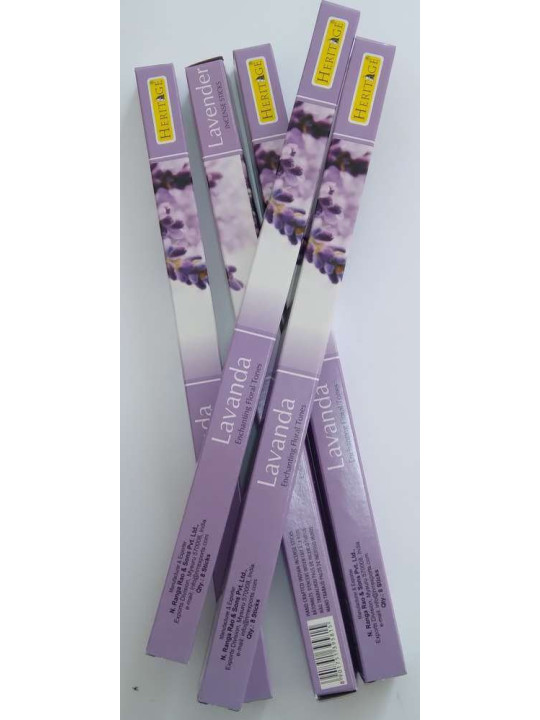 ¡Promoción! Lavanda. Autentico Incienso de La India Heritage 8 varillas