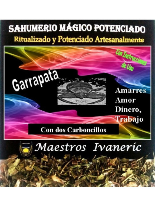 Sahumerio Mágico de Propósito Con Carbón Garrapata
