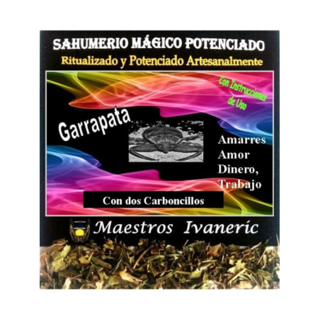 Sahumerio Mágico de Propósito Con Carbón Garrapata
