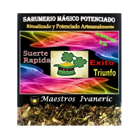 Sahumerio Mágico de Propósito Suerte Rápida