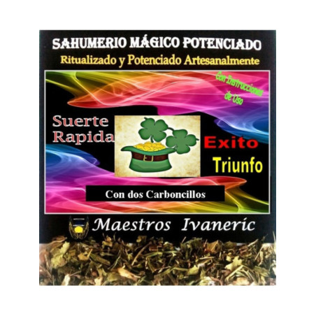Sahumerio Mágico de Propósito Con Carbón Suerte Rápida