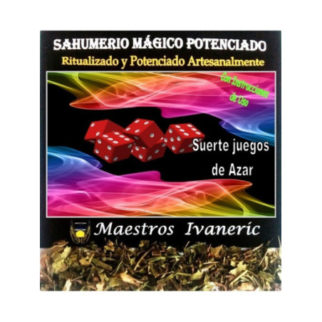 Sahumerio Mágico de Propósito Suerte en los Juegos de Azar