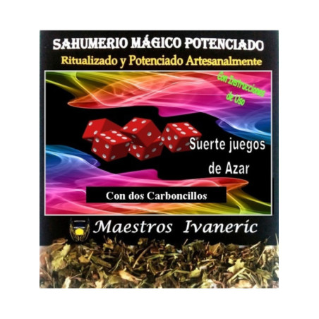 Sahumerio Mágico de Propósito Con Carbón Suerte Juegos de Azar