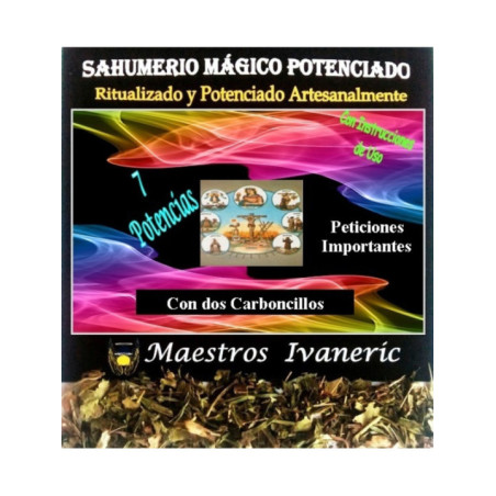 Sahumerio Mágico de Propósito Con Carbón 7 Potencias