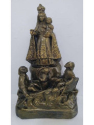 Imagen Virgen del Cobre Dorada de 20cm.