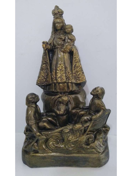 Imagen Virgen del Cobre Dorada de 20cm.