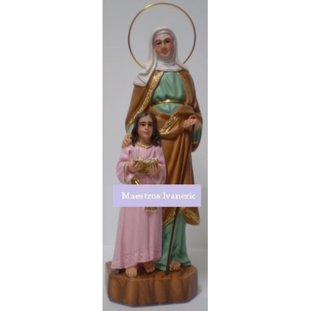 Imagen Santa Ana con la Virgen. 25cm