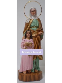 Imagen Santa Ana con la Virgen. 15cm