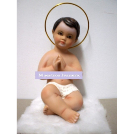 Niño Jesús con Piel 15cm Rezando