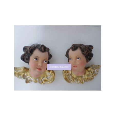 Pareja de Serafines. 15cm