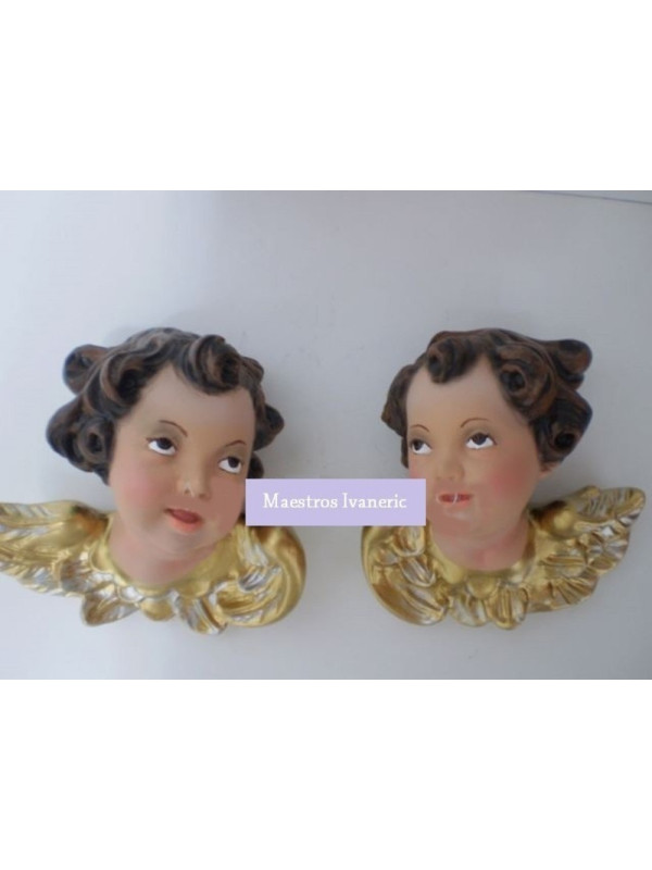 Pareja de Serafines. 15cm