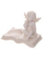 Portavelas Querubín Blanco Sentado en Libro.. 8 cm altura x 9,5 cm ancho