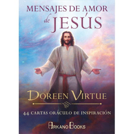 Pack Mensajes de Amor de Jesús, libro mas cartas Tarot