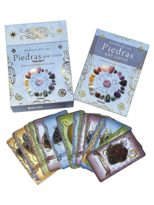 Libro más Cartas La Baraja de las Piedras que Curan
