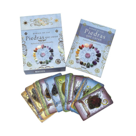 Libro más Cartas La Baraja de las Piedras que Curan