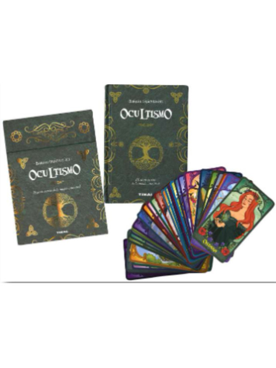Libro más cartas Baraja Oráculo del Ocultismo.
