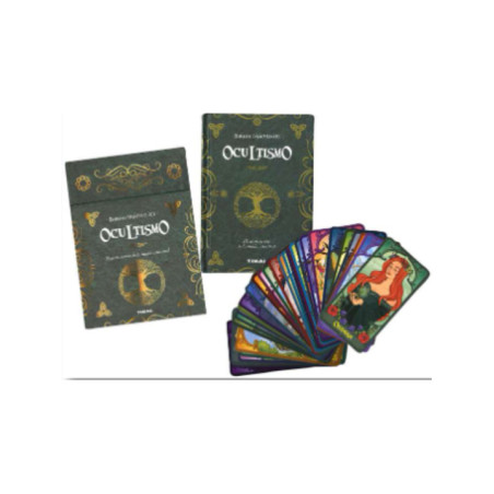 Libro más cartas Baraja Oráculo del Ocultismo.