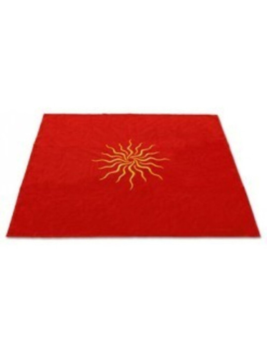 Tapete Tarot Rojo, Sol. 80x80cm