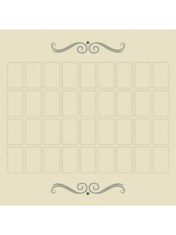 Tapete Gran Tableau Lenormand Tarot Cloth, 60 x 60