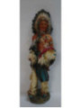Imagen Artesana en Resina Indio, Punta de Flecha y Escudo. 18,5cm