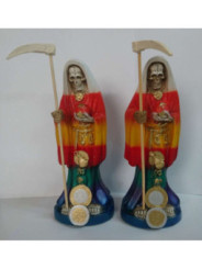 Imagen Artesanal en Resina Santa Muerte. 20 cm