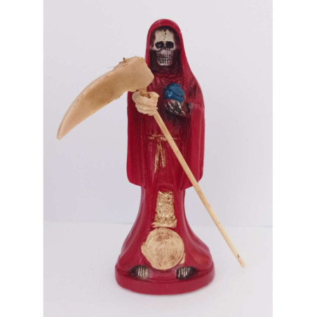 Imagen Resina Santa Muerte Roja 15x7