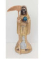Imagen Resina Santa Muerte Dorada 15x7