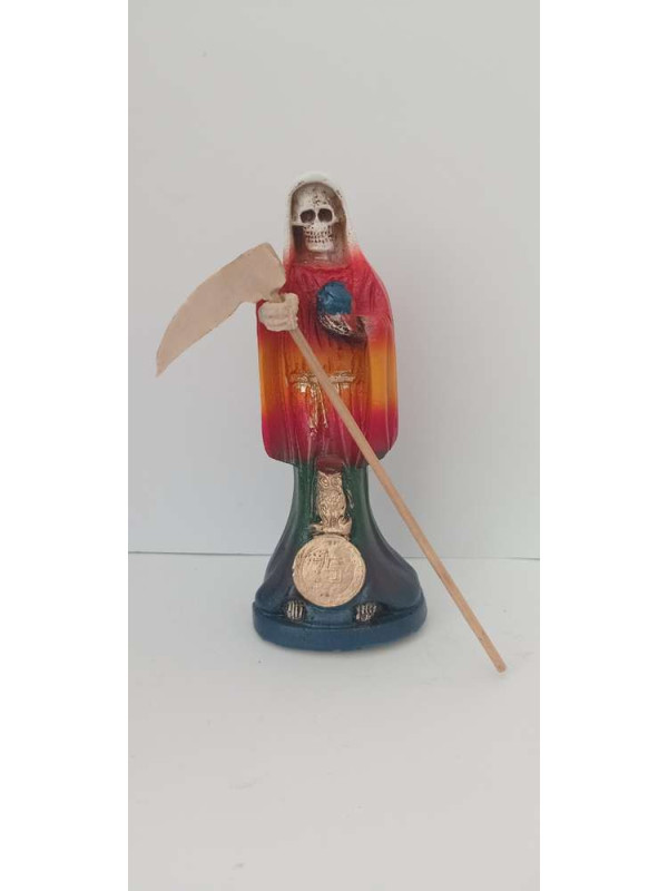 Imagen Resina Santa Muerte 7 Colores (Cabeza Blanca) 15x7