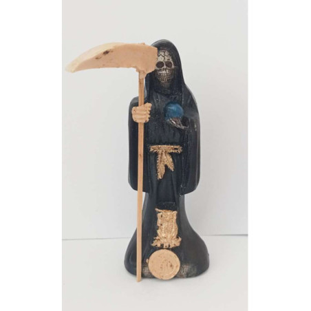 Imagen Resina Santa Muerte Negra 15x7
