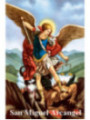 Estampa Plastificada Arcángel San Miguel 5x7,5cm