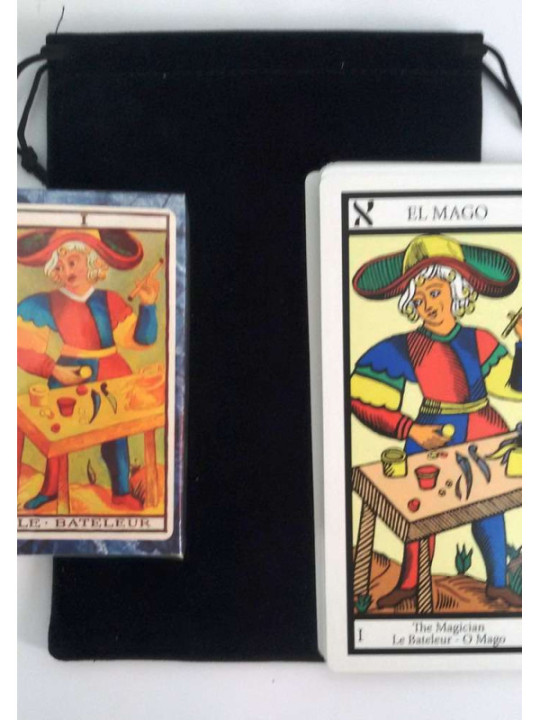 Bolsa Guarda Tarot Grande Negra. 22cm x 15cm
