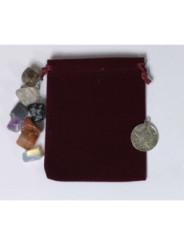 Bolsa Guarda Amuletos, Talismanes Roja 12cm x 10cm