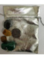 Bolsa Guarda Amuletos, Talismanes Plateada 12cm x 9cm